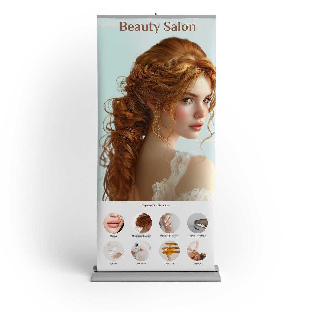 Premium Pull Up Banners Pull Up Banners VividAds Print Room Frame + Graphic + Carry Bag 850mm W x 2050mm H Silver