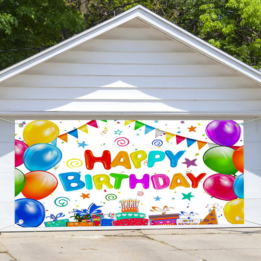 Festive Garage Door Covers Fabric Banner VividAds.com.au