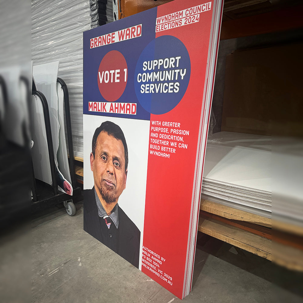 Plastic Election Signs Rigid Signs VividAds Print Room   