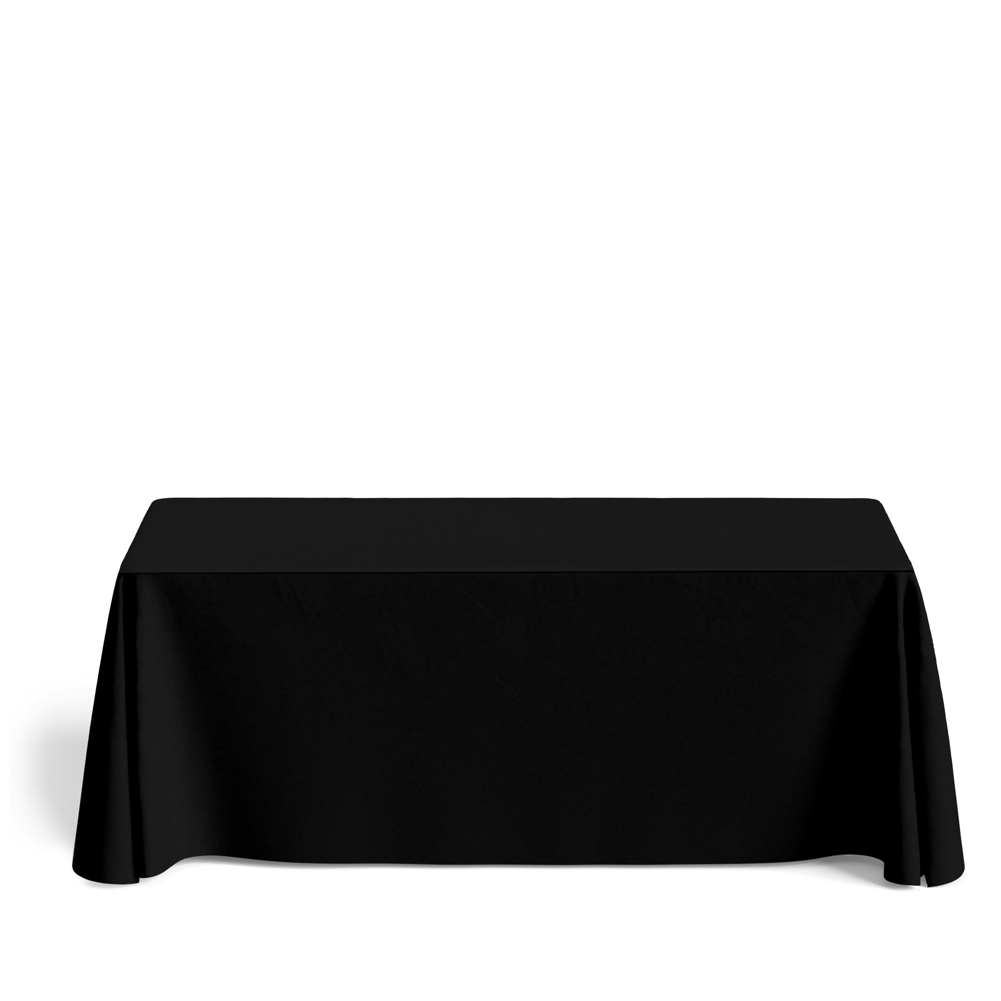 Imprinted / Plain Table Throw Table Throws VividAds.com.au Loose 4 Foot Black