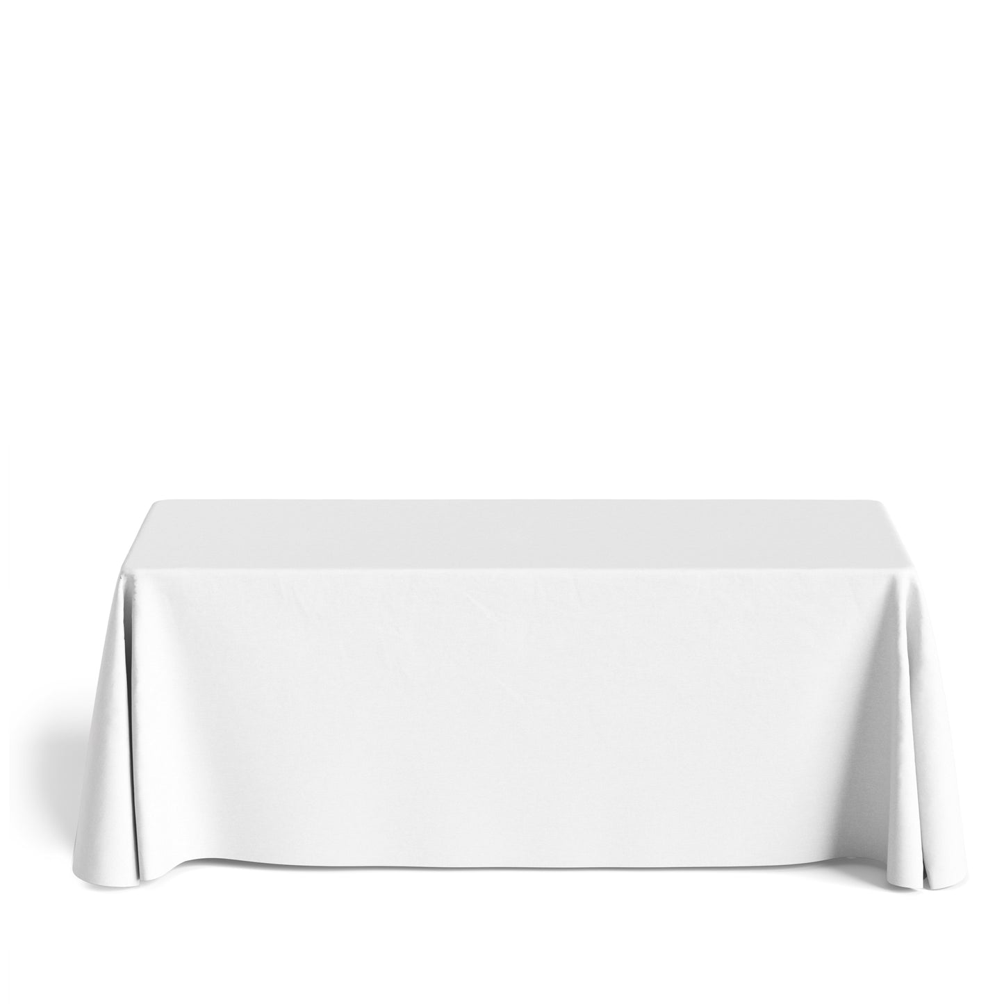 Imprinted / Plain Table Throw Table Throws VividAds.com.au Loose 4 Foot White