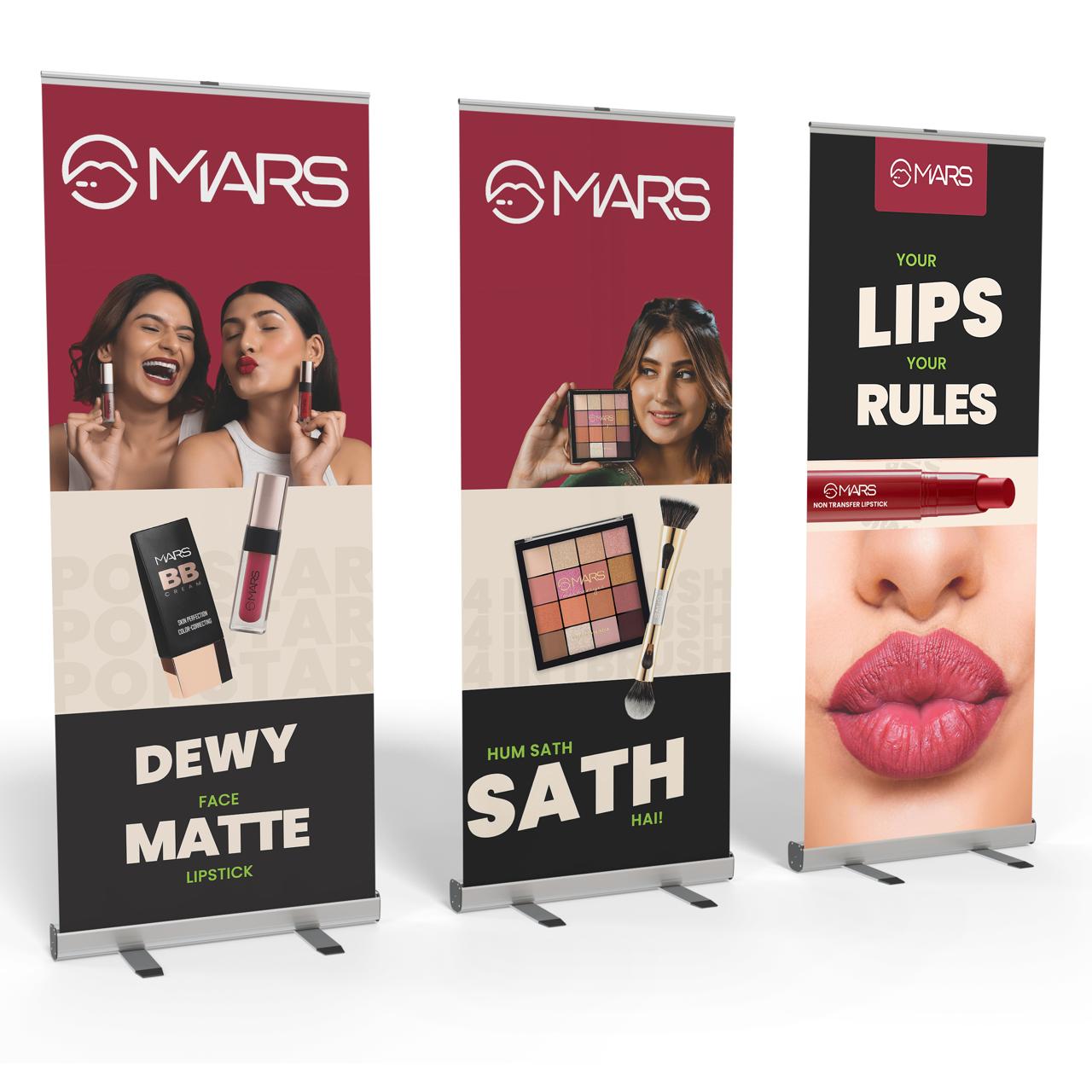 Pull Up Banner Pull Up Banners VividAds Print Room Frame + Print + Case 800mm W x 1400mm H Single Sided