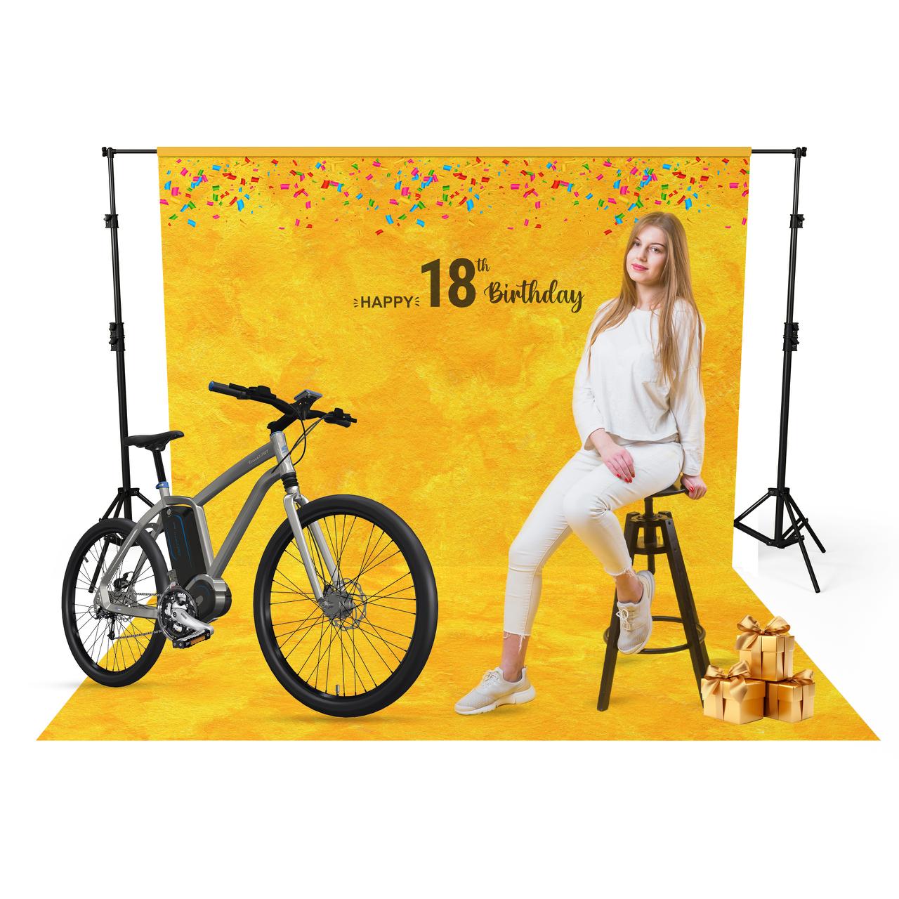 Curtain Stage Backdrop for Photography  ( Without Stand ) Fabric Banner VividAds.com.au Default Title  