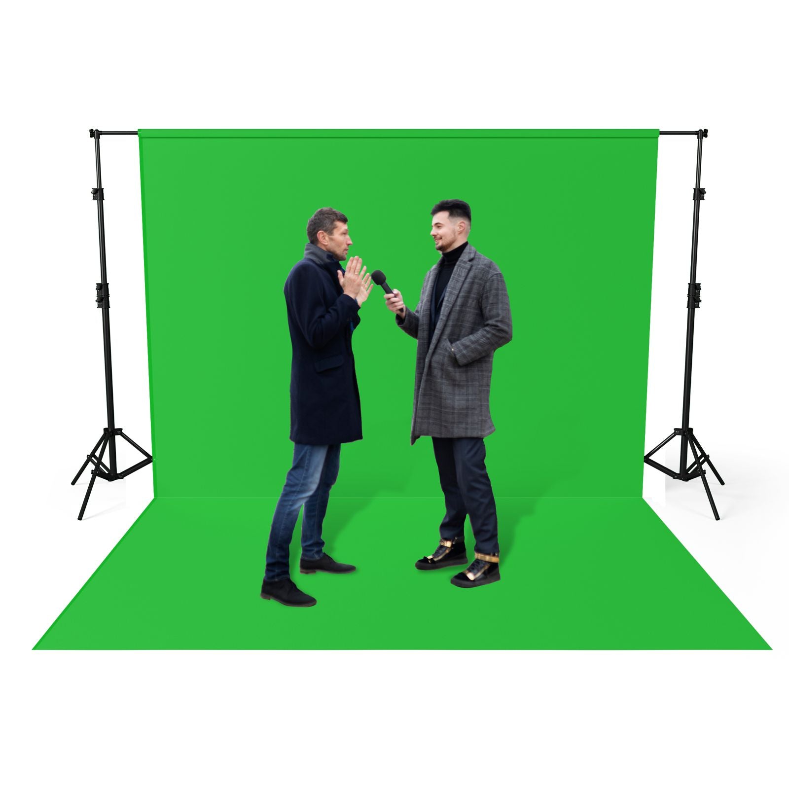 Professional Chroma Key Green Screen Backdrop ( Without Stand ) Fabric Banner VividAds.com.au   