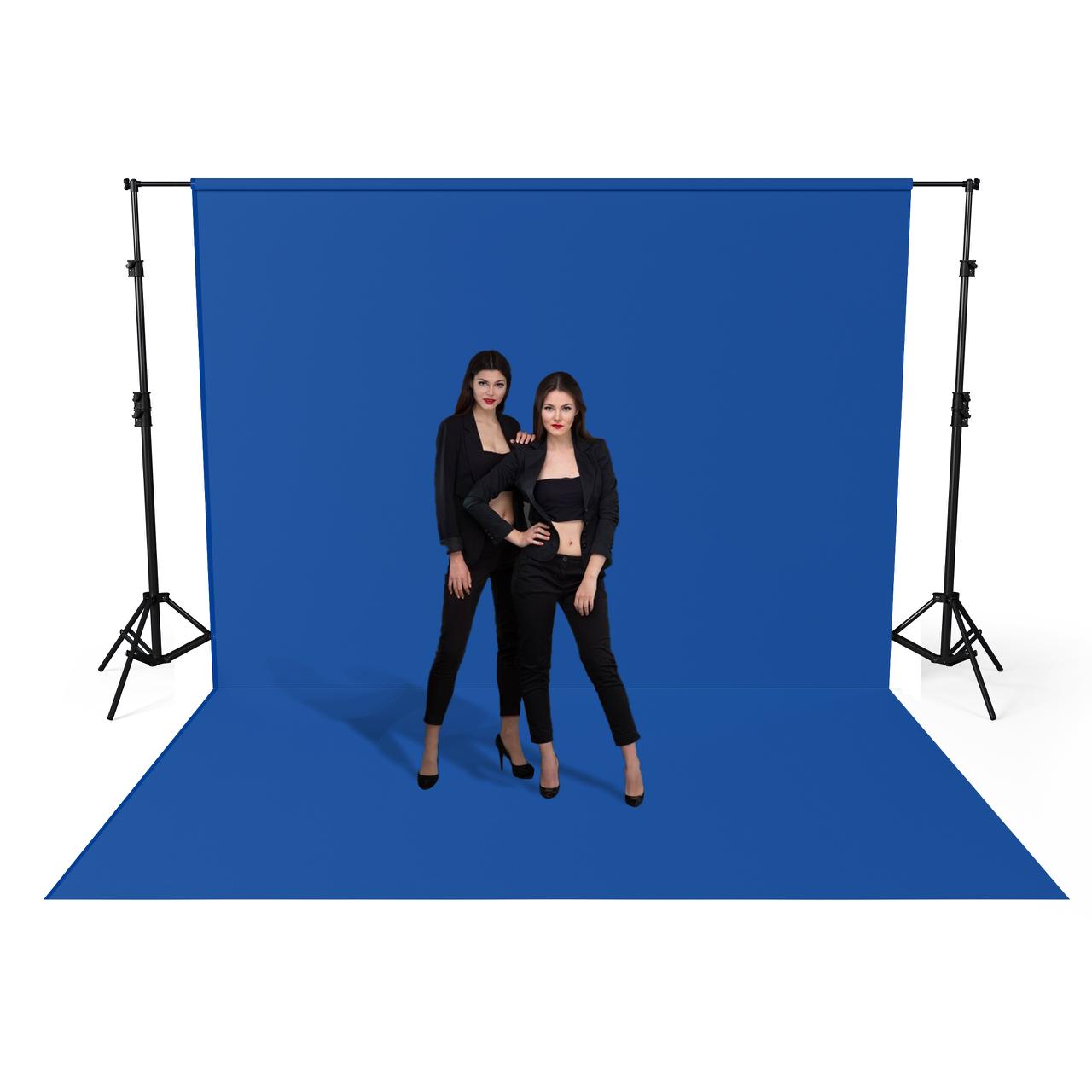 Professional Chroma Key Blue Screen Backdrop ( Without Stand ) Fabric Banner VividAds.com.au   