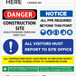 Building Construction Safety Signs Rigid Signs VividAds Print Room 50 x 600mm W x 900mm H Corrugated Plastic - 5mm No Eyelets