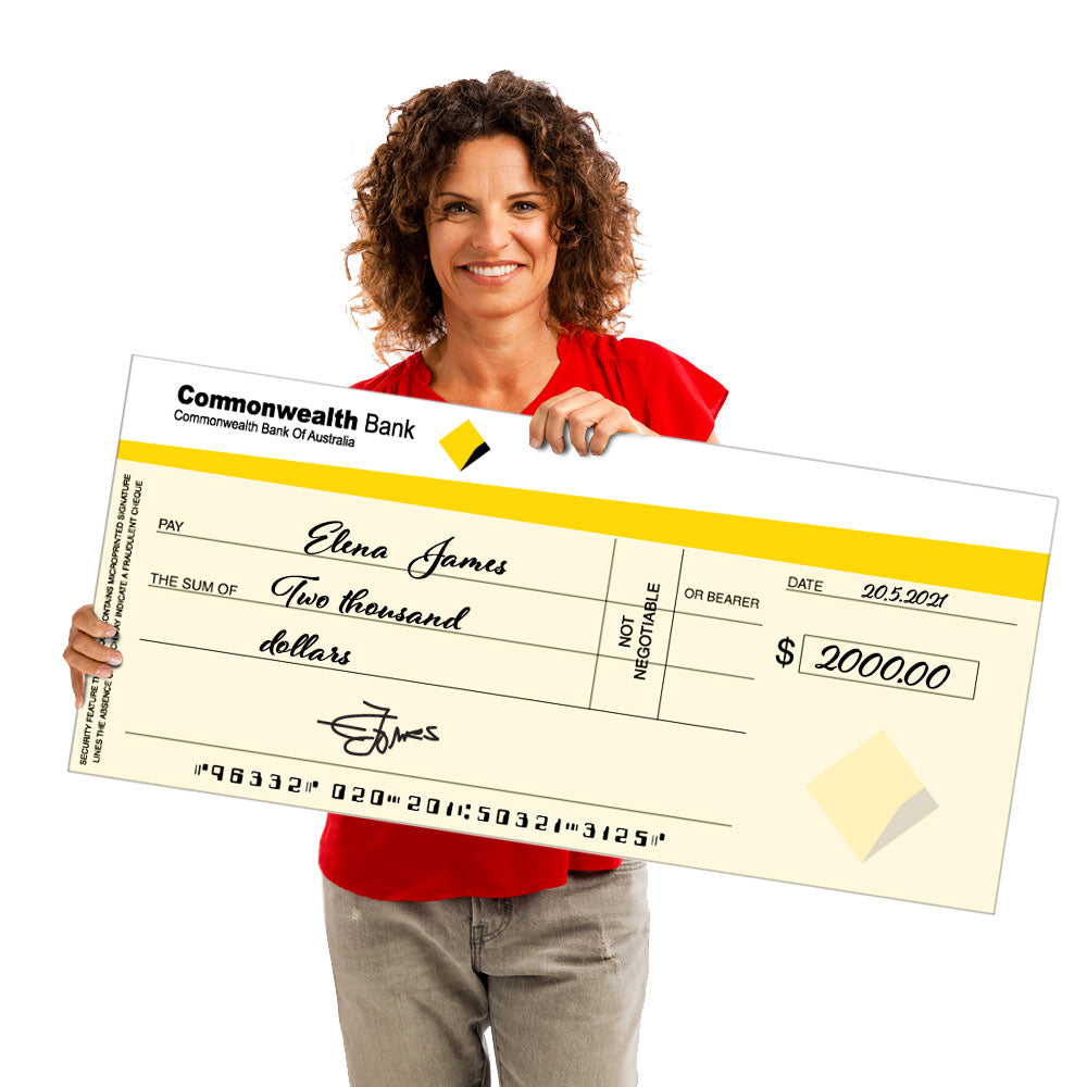 Big Check Template | Oversized Check Template | Big Fake Check