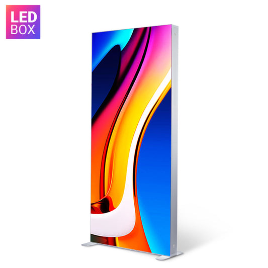 LED Light Box Displays Backlit Displays Hawk Frame + Fabric + Case 1000mm W x 2000mm H - S1 Double-Sided  (Double Impact)