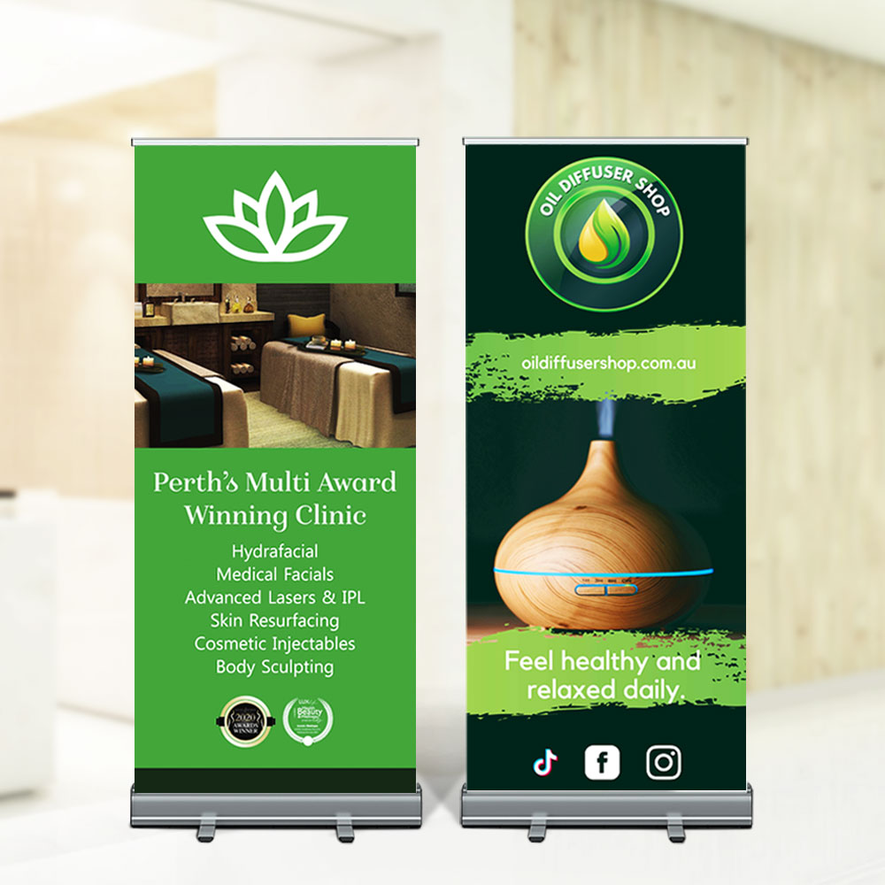 Pull Up Banners Pull Up Banners VividAds Print Room Frame + Print + Case 800mm W x 2000mm H Single Sided