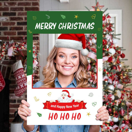 Christmas Selfie Frames Selfie Frame VividAds Print Room Christmas Selfie Frame Small (600mm W x 900mm H) 