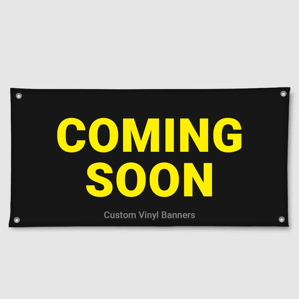 Custom Vinyl Banners Vinyl Banners VividAds Print Room 2440mm W x 1000mm H Single Sided - Horizontal Orientation Hemmed Edges with Clear Eyelets